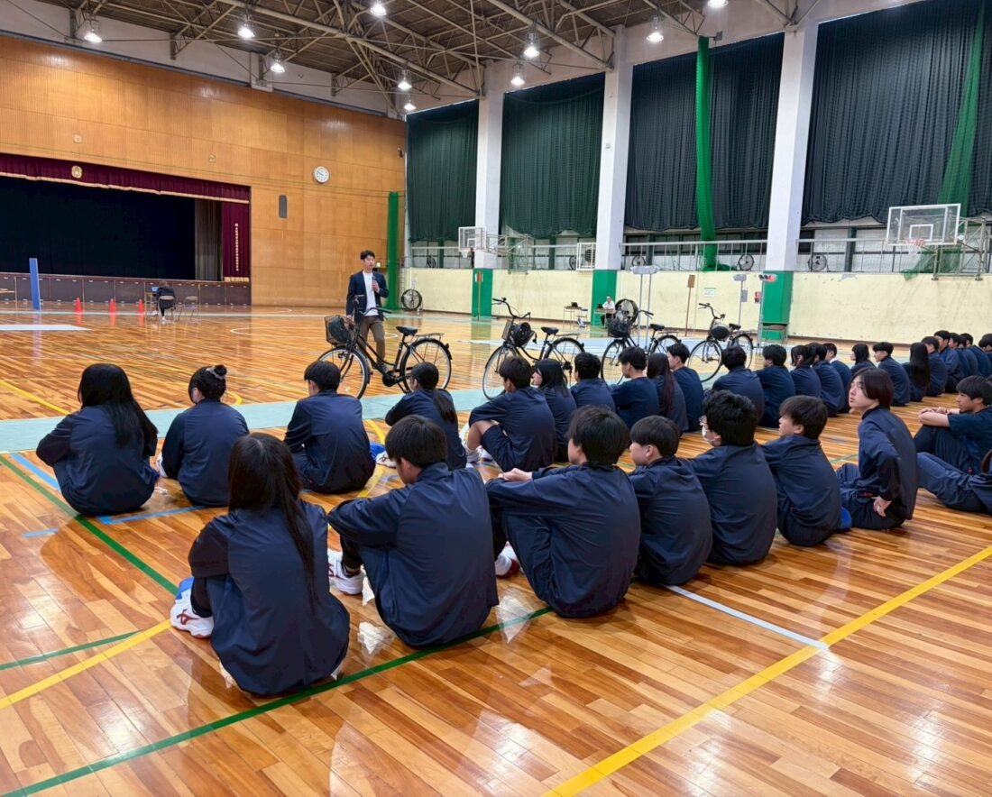 【１年生】自転車運転免許講習会を実施しました。